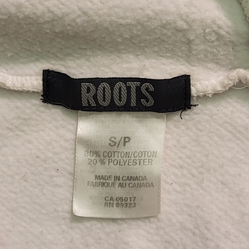 Roots Vintage White Vh-One Front Zip Hoodie S - Picture 6 of 6